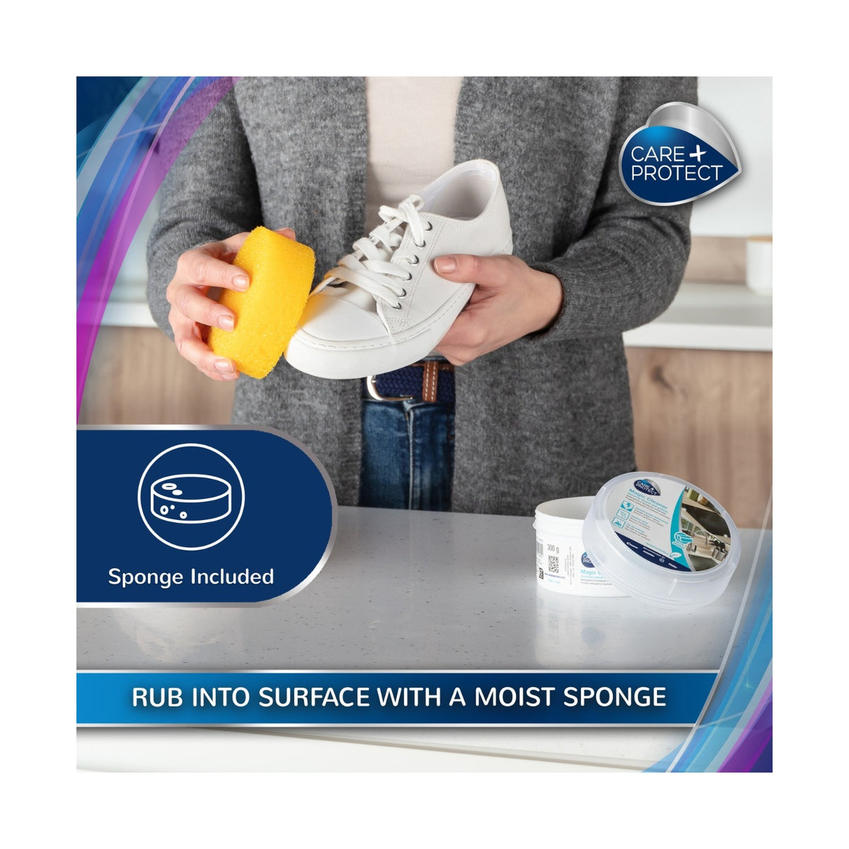 Care + Protect Universal Cleaner & Polisher (300g) for all surfaces
