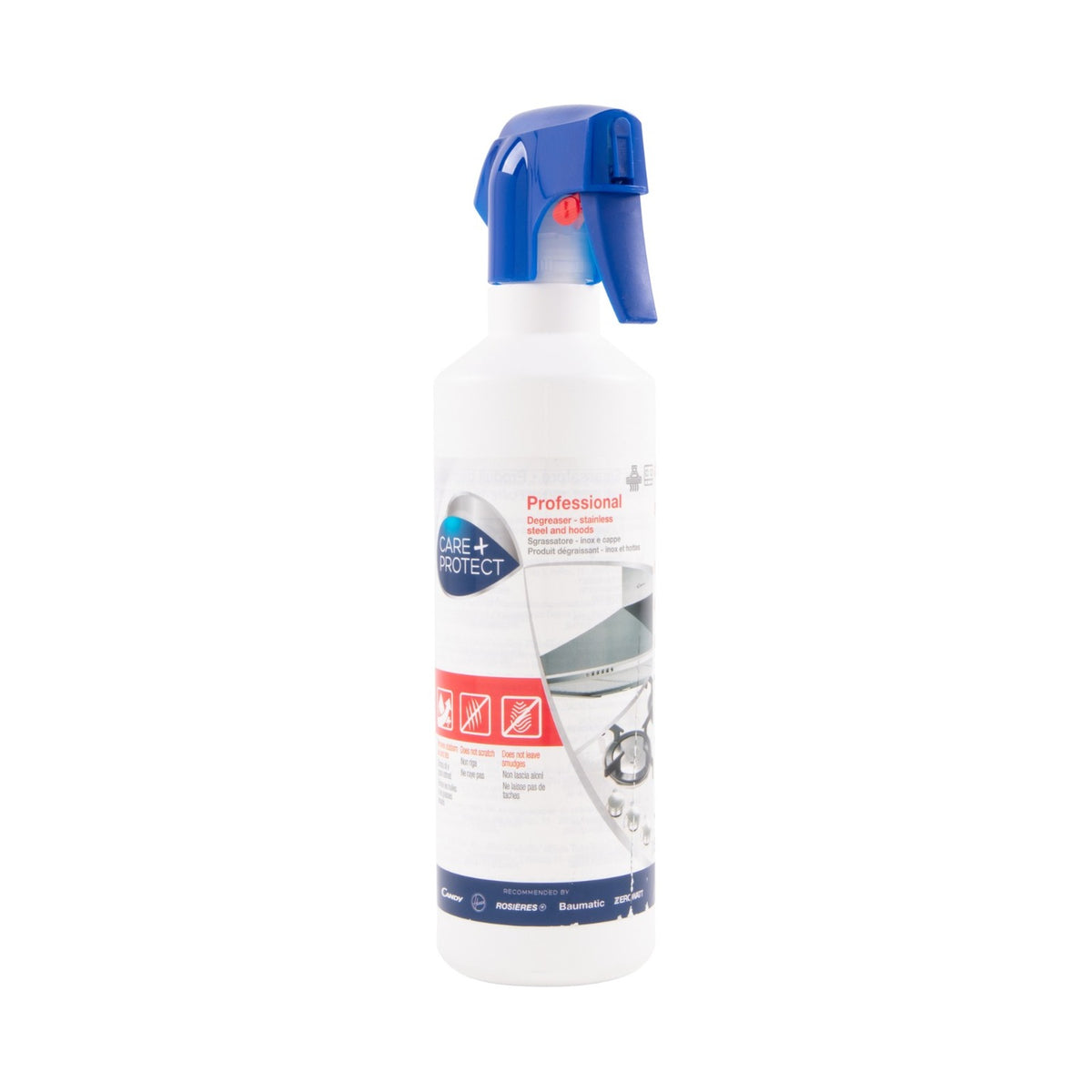 Care + Protect Stainless Steel Cleaning Spray (500ml) Degreaser for stainless steel surfaces & hoods