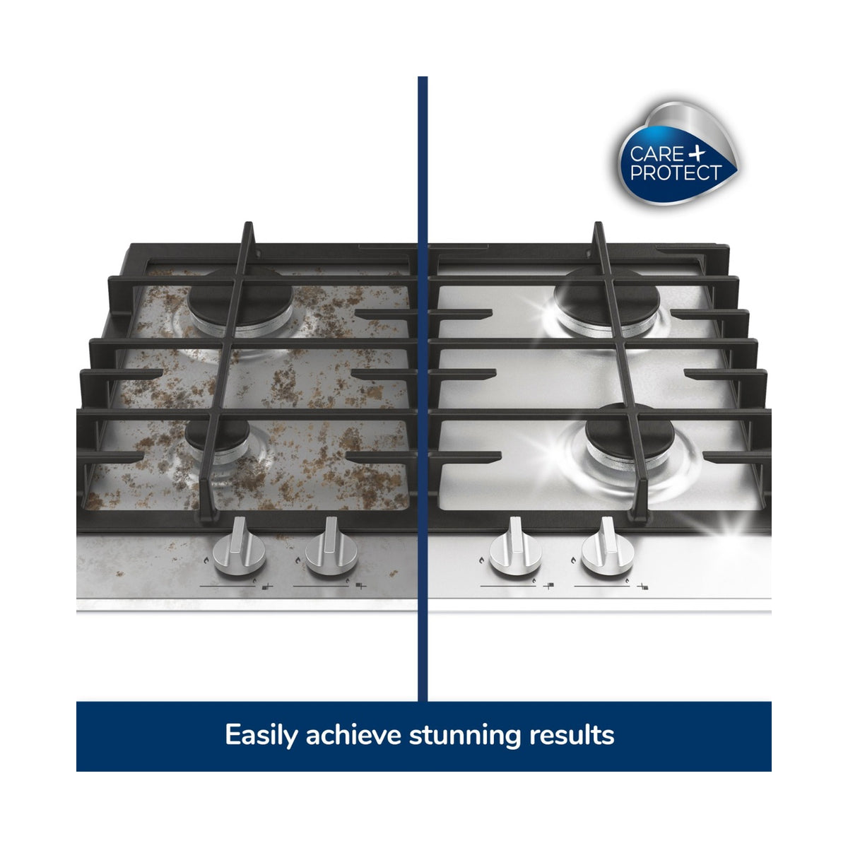 Care + Protect Stainless Steel Cleaning Spray (500ml) Degreaser for stainless steel surfaces & hoods