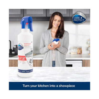 Care + Protect Stainless Steel Cleaning Spray (500ml) Degreaser for stainless steel surfaces & hoods