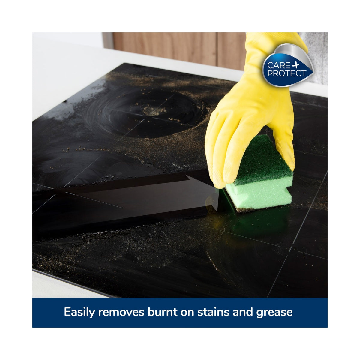 Care + Protect Vitroceramic & induction Hobs Cleaning Spray (500ml) Suitable for all brands of induction and glass ceramic hobs