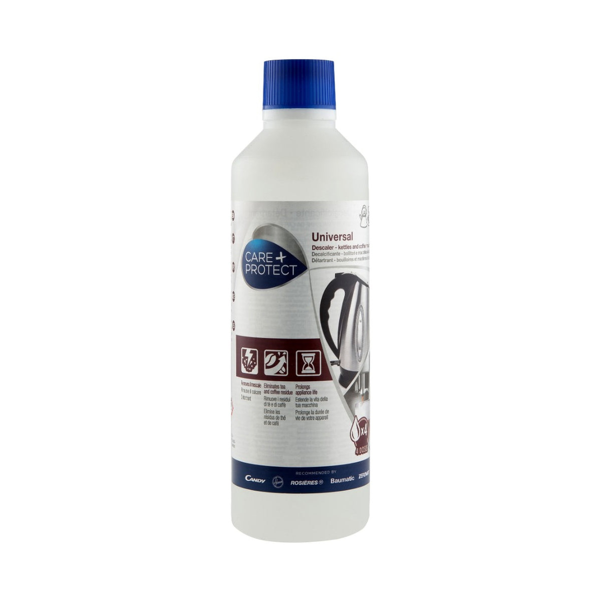 Care + Protect Liquid Descaler for Coffee Machines & Kettles (500ml)