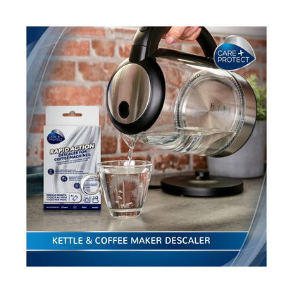 Care + Protect Descaler For Coffee Machines & Kettles (6 x 20g Sachets)
