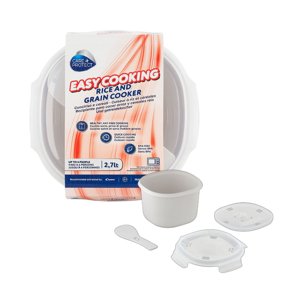 Care + Protect Microwave Rice & Cereal Cooker