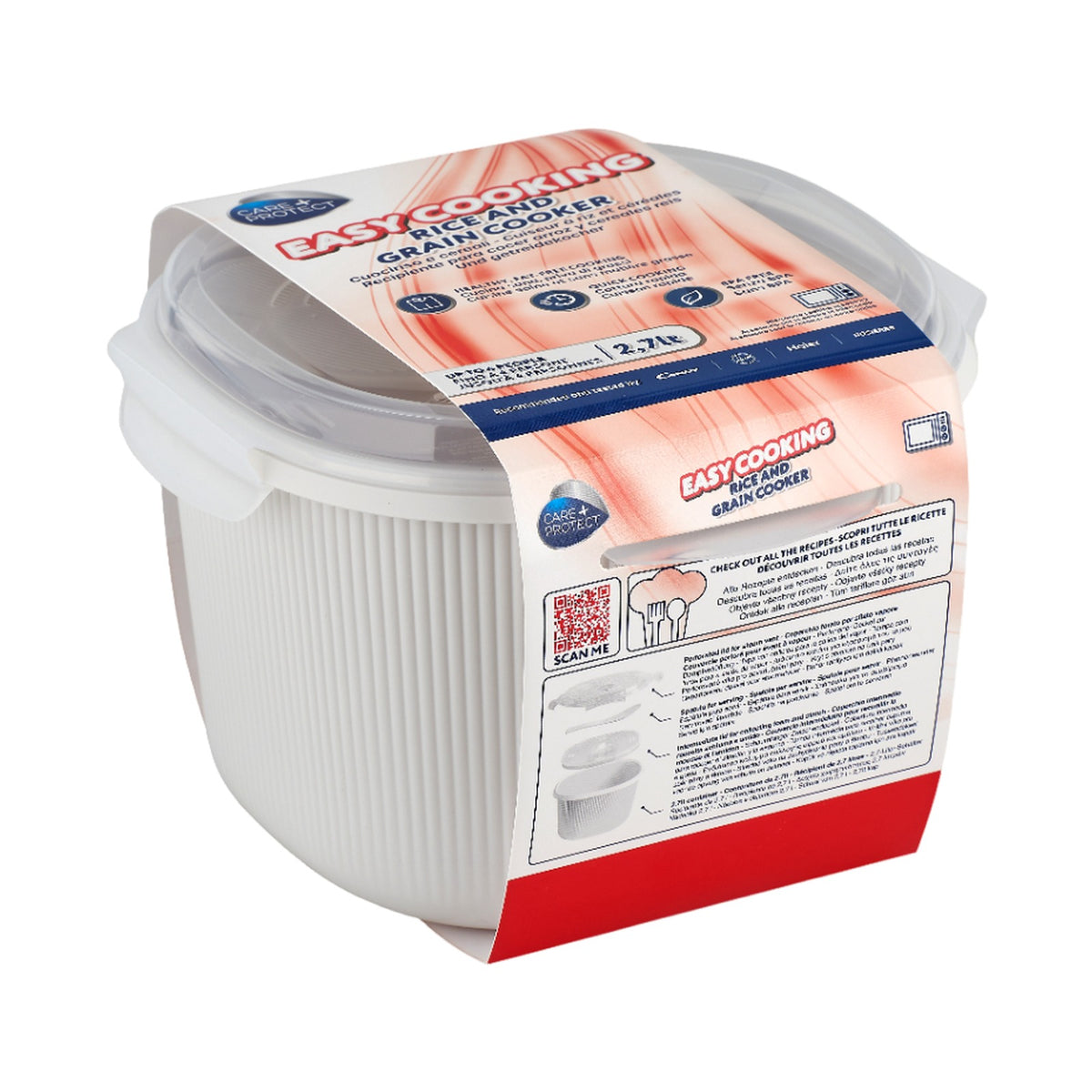 Care + Protect Microwave Rice & Cereal Cooker