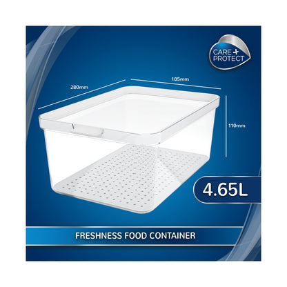 Care + Protect 4,65L Food Container & Fridge Organizer