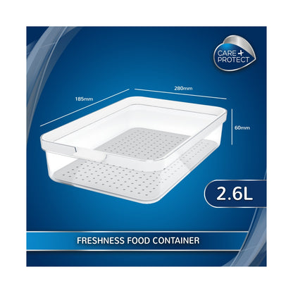 Care + Protect 2,6L Food Container & Fridge Organizer