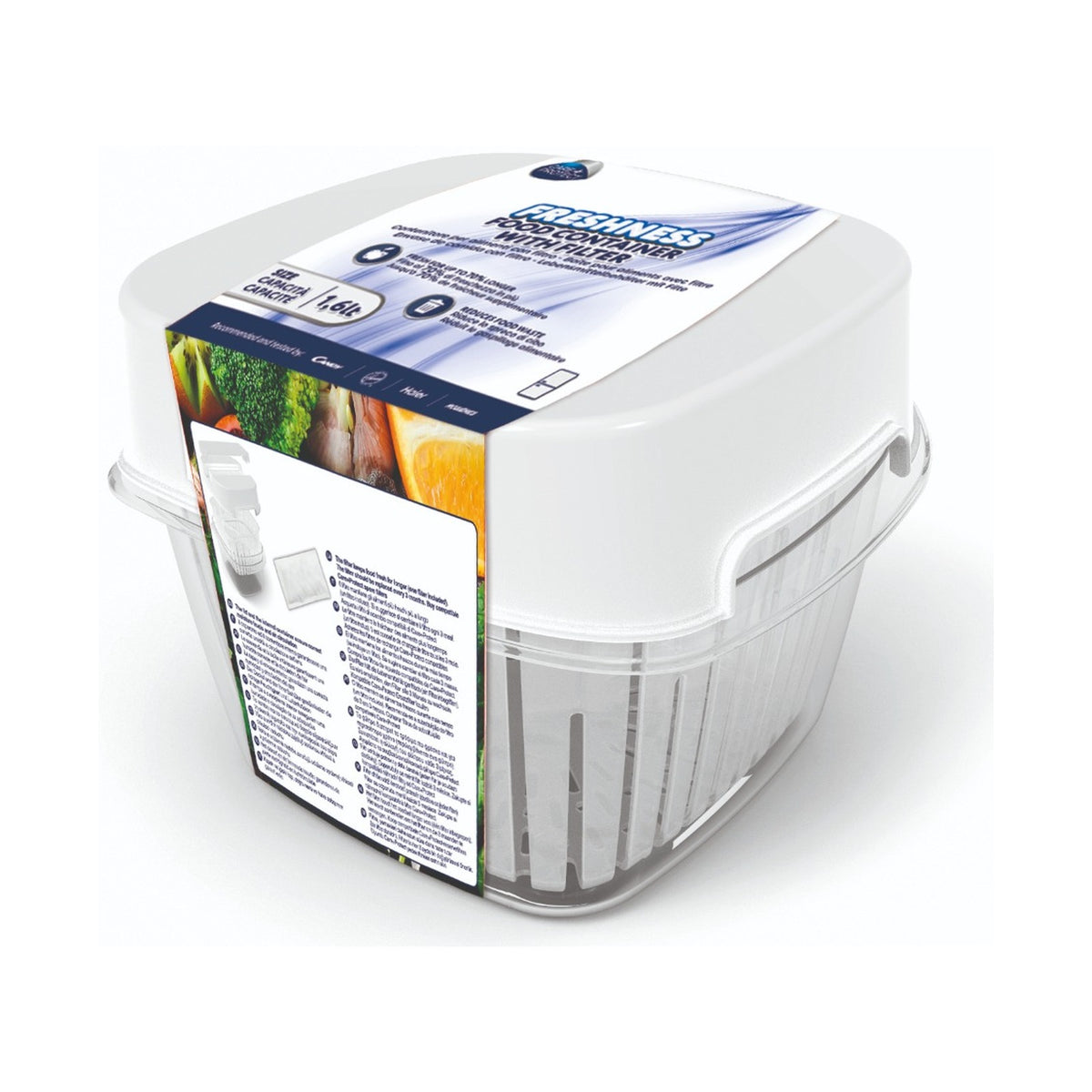 Care + Protect 1,6L Food Container & Fridge Organizer 