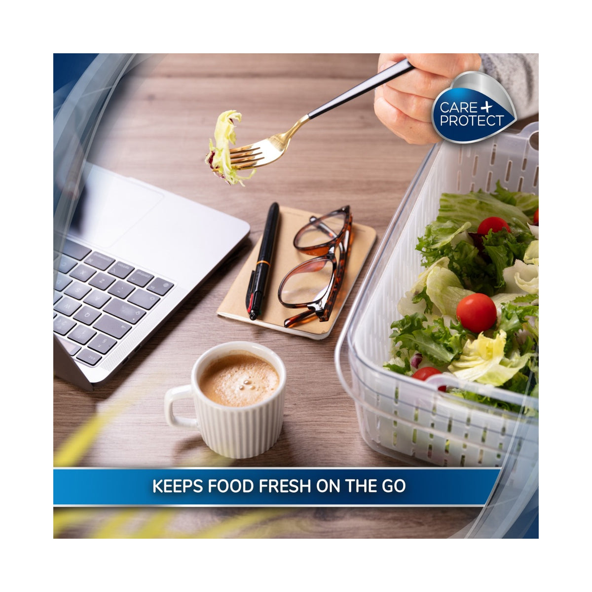 Care + Protect 6,4L Food Container & Fridge Organizer 