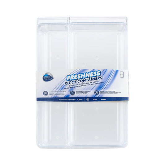 Care + Protect Transparent Fridge Organizer Kit (3 Sizes) 1.6L, 3.1L & 5.0L