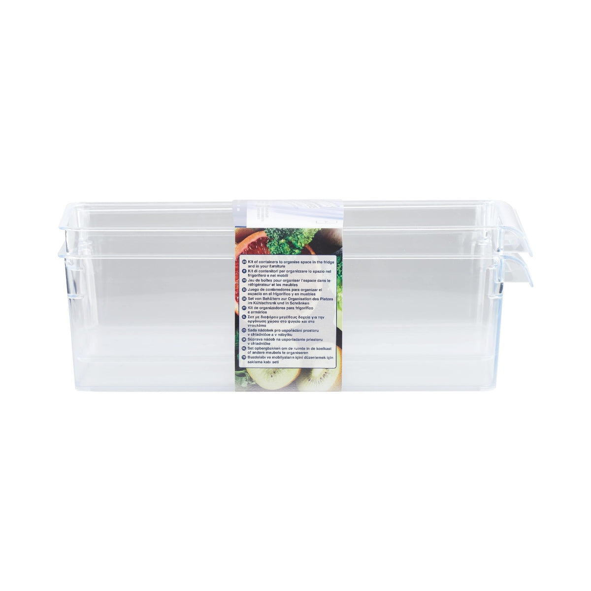 Care + Protect Transparent Fridge Organizer Kit (3 Sizes) 1.6L, 3.1L & 5.0L