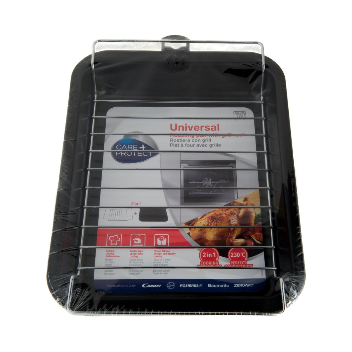 Care + Protect 2-in-1 Roasting Pan With Grill Rack 