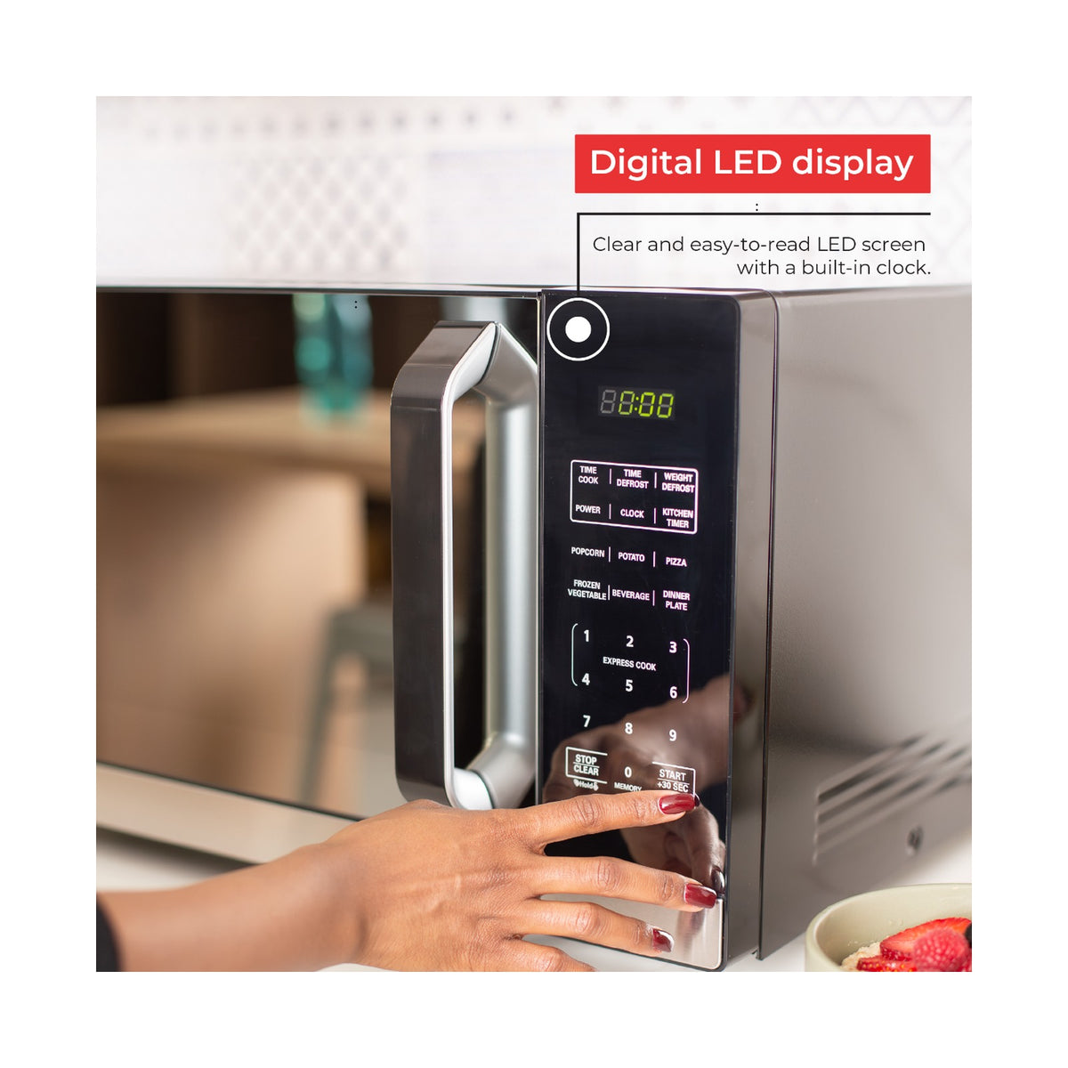 Russell Hobbs Black Mirror 36L Microwave RHEM36L