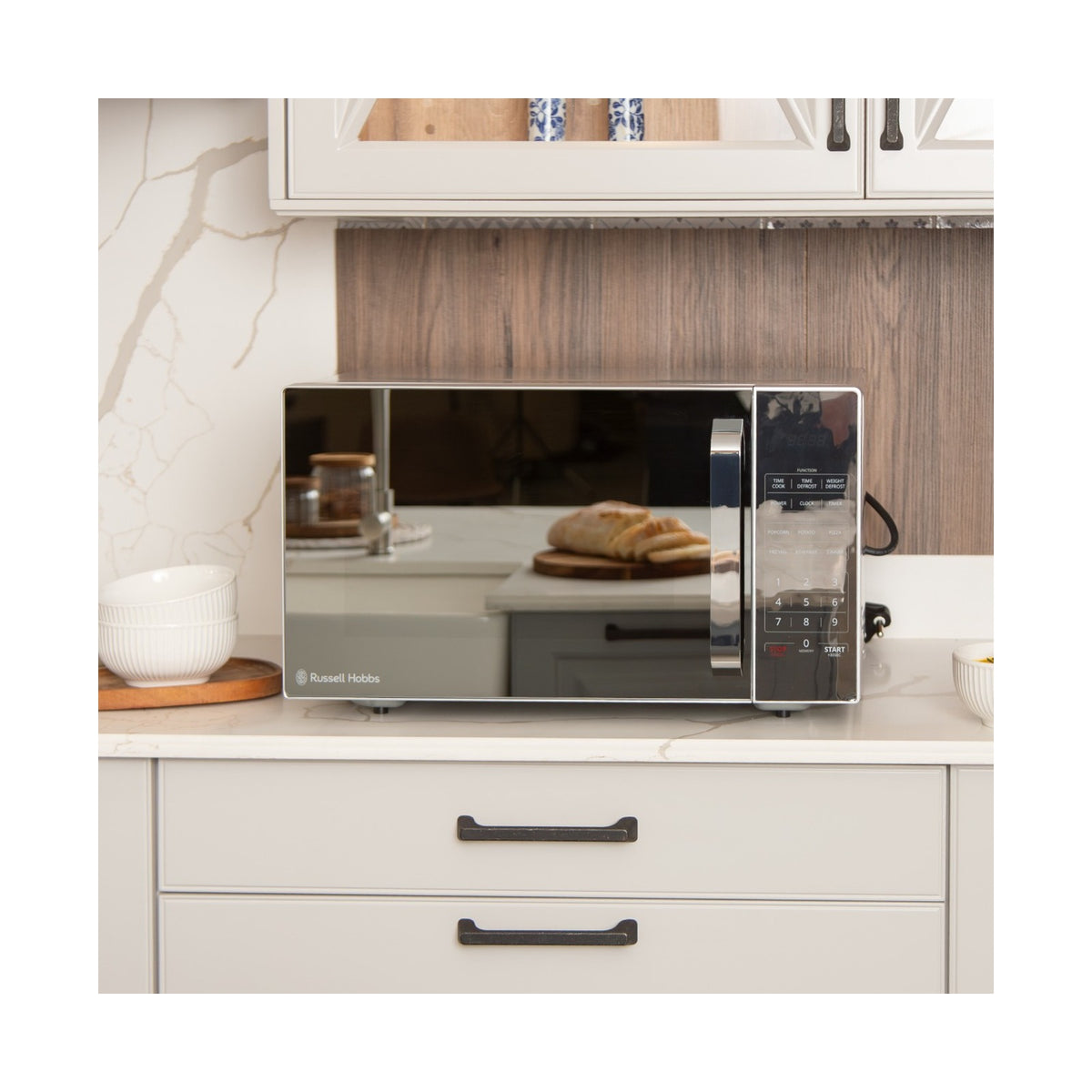 Russell Hobbs Electronic Silver 45L Microwave RHEM45L 