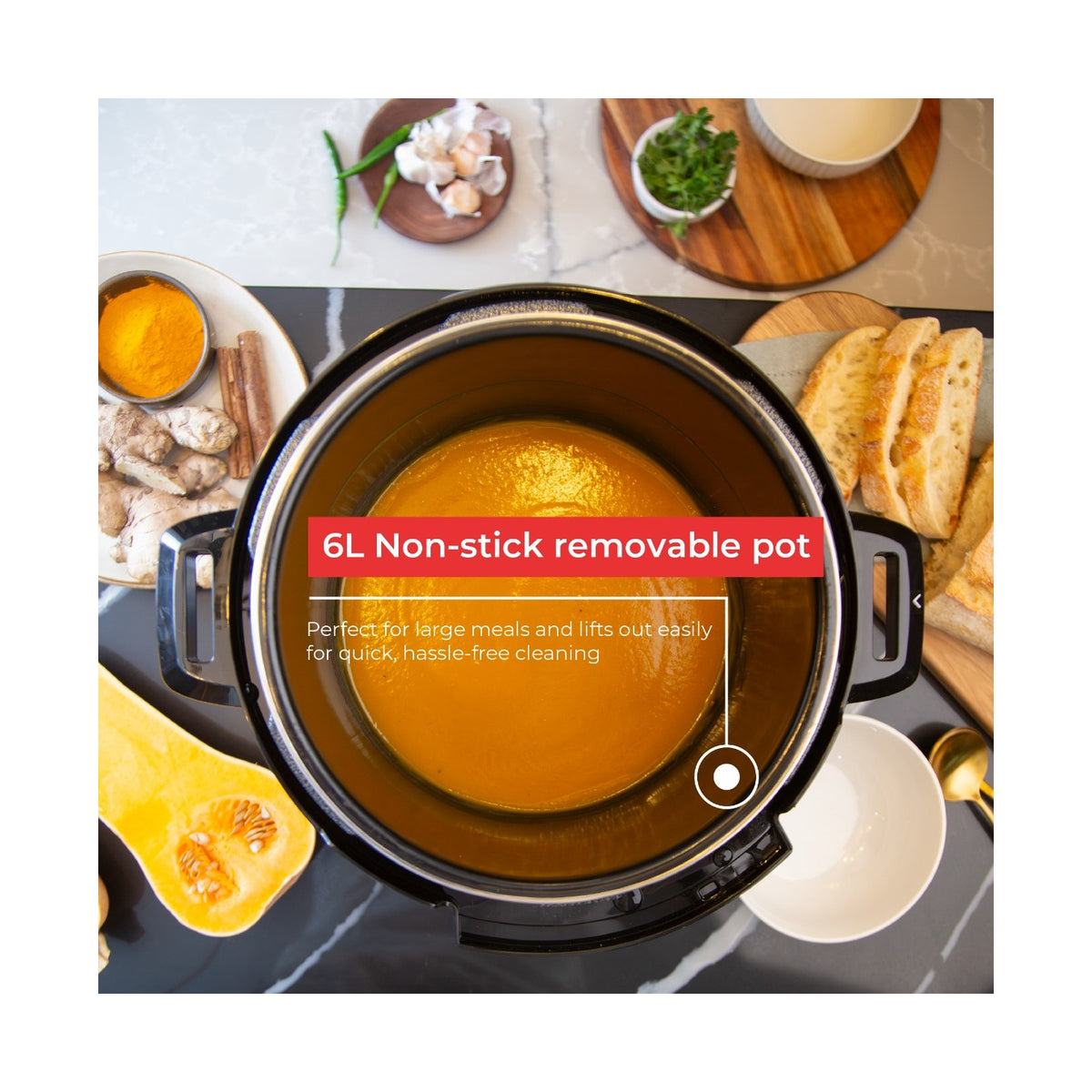 Russell Hobbs Digital 6L Electric Pressure Cooker RHEP6N