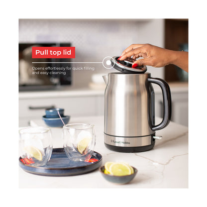 Russell Hobbs Brushed Stainless Steel 1.7L Cordless Kettle 2200W RHSSK05 