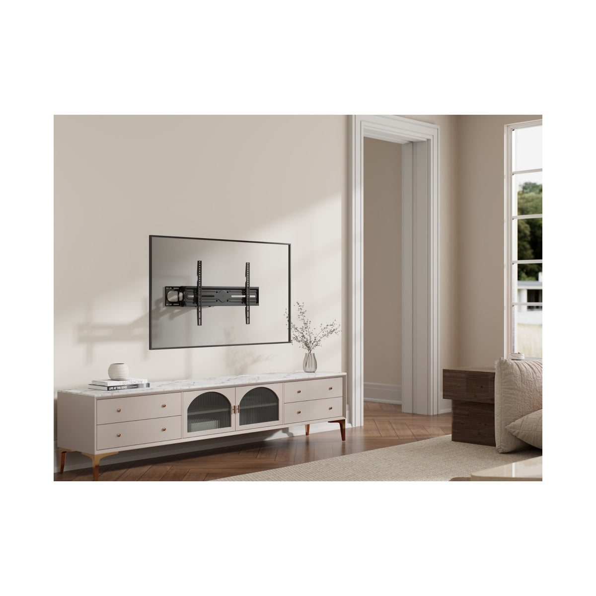 UnimountS 37" - 80" Super Economy Full-Motion TV Wall Mount 