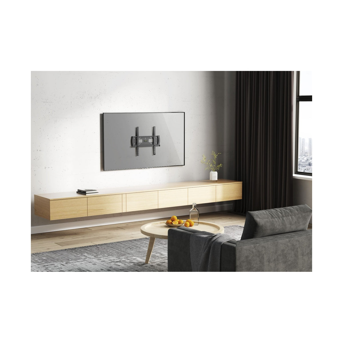 Unimount 32" - 55" Anti - Theft Lockable Tilt TV Bracket