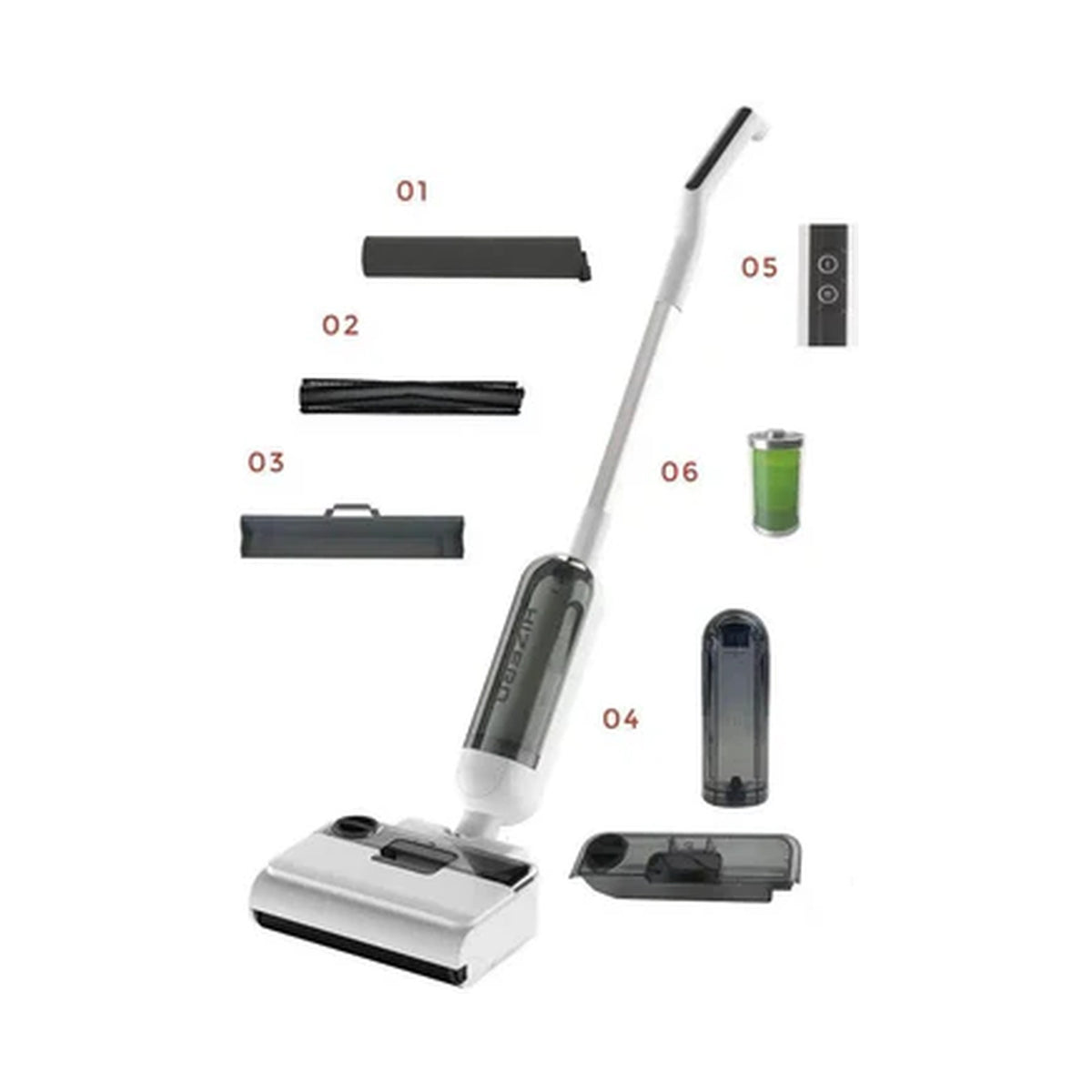 Hizero F100 All in One Bionic Floor Cleaner (White) HizeroF100