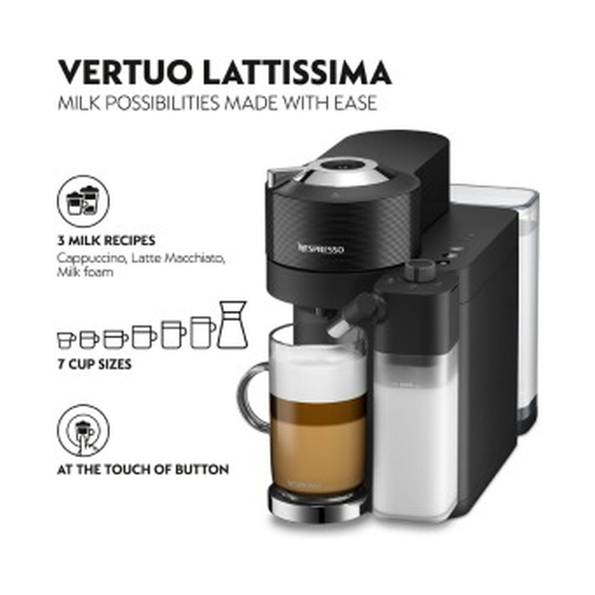 Nespresso Vertuo Lattissima Black