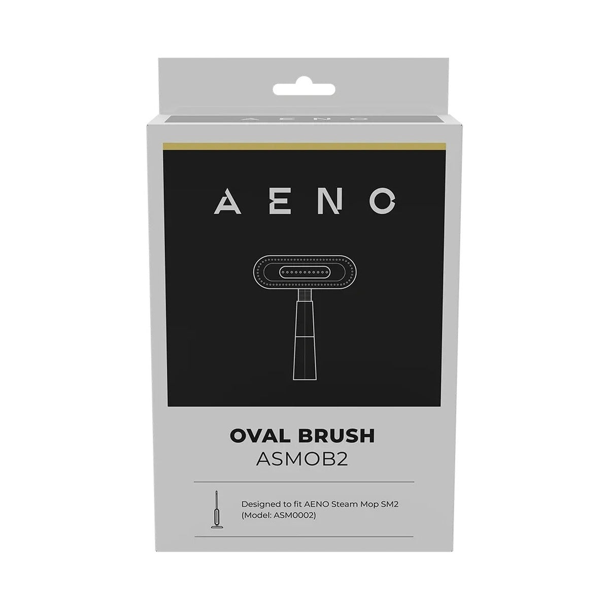 AENO Oval Brush for steaming clothes/cleaning surfaces for steam mop SM2 ASMOB2