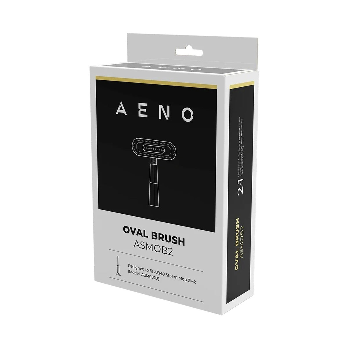 AENO Oval Brush for steaming clothes/cleaning surfaces for steam mop SM2 ASMOB2