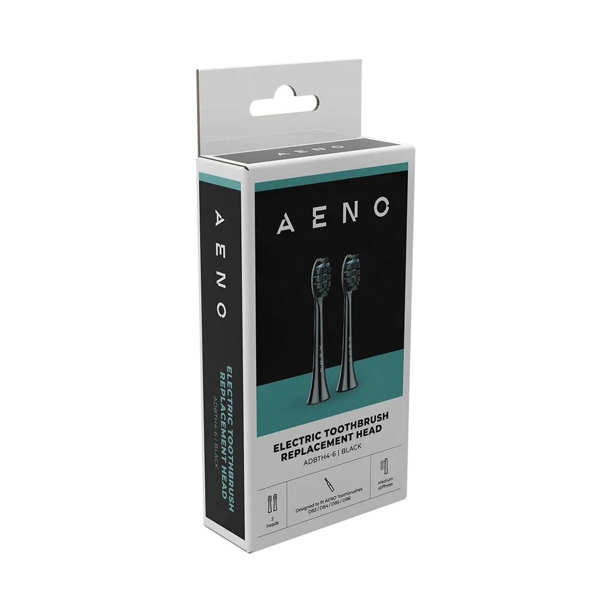 AENO Replacement toothbrush heads Black 2pcs ADBTH4-6