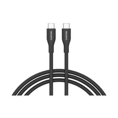 CANYON cable CC60SC10 C-C 60W 1m Silicon Black CNS-CC60SC10B
