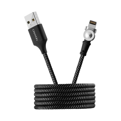 CANYON cable CFI-8 A-L Magnetic 10W 1m Black CNS-CFI8B