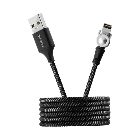 CANYON cable CFI-8 A-L Magnetic 10W 1m Black CNS-CFI8B