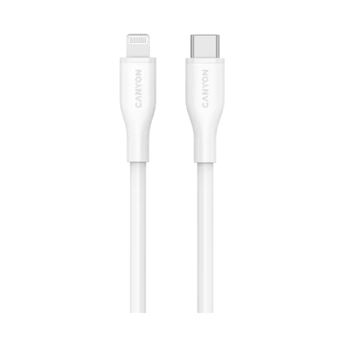 CANYON cable CLNM60 C-L 60W MFI 1m Silicon White CNS-CLNM60SC10W