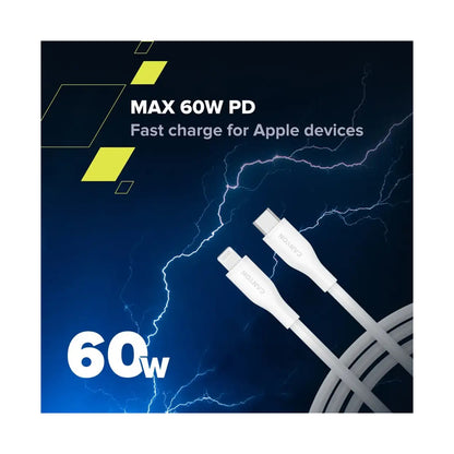 CANYON cable CLNM60 C-L 60W MFI 1m Silicon White CNS-CLNM60SC10W