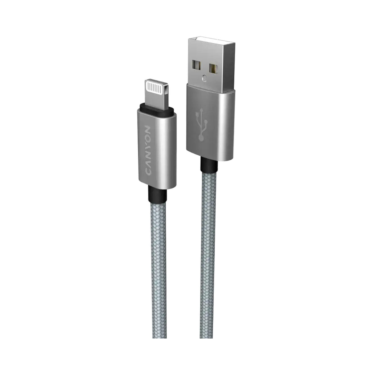 CANYON cable MFI-3 Lightning 12W 1m Grey CNS-MFIC3DG
