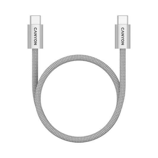 CANYON cable OnWire 60MG C-C 60W Magnet Braided 1m Light Grey CND-CCMG60AB15LG