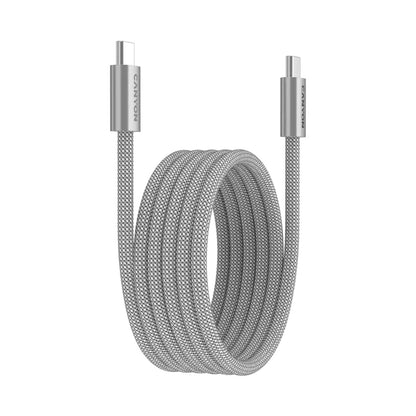 CANYON cable OnWire 60MG C-C 60W Magnet Braided 1m Light Grey CND-CCMG60AB15LG
