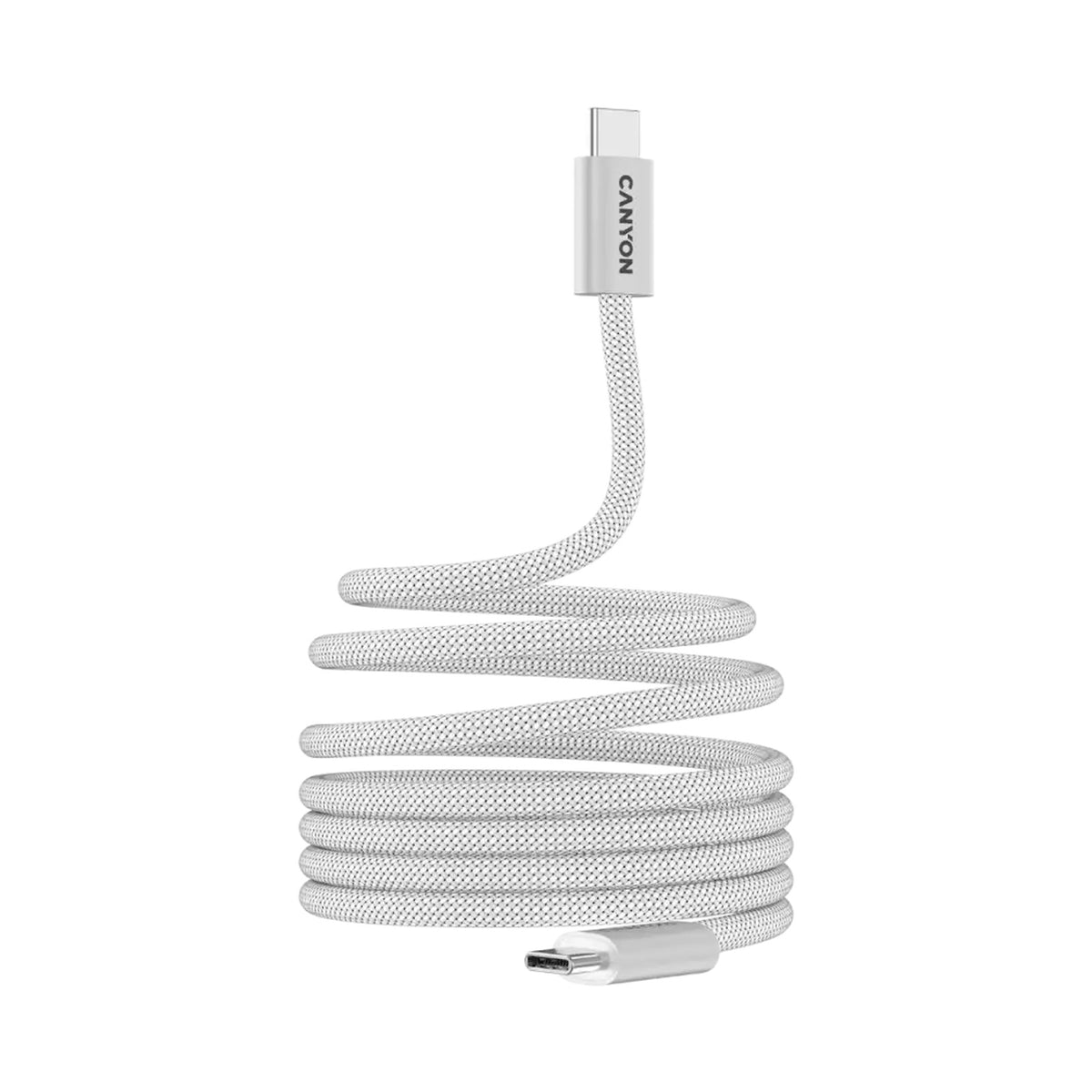 CANYON cable OnWire 60MG C-C 60W Magnet Braided 1m White CND-CCMG60AB15W