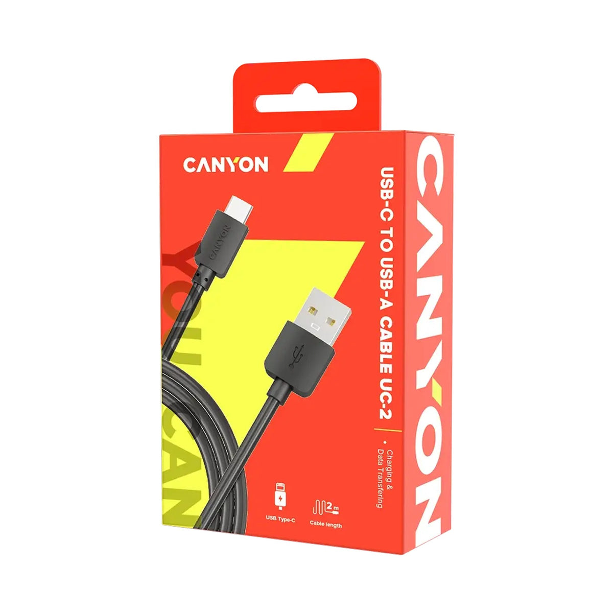 CANYON cable UC-2 USB-C 5W 2m Black CNE-USBC2B