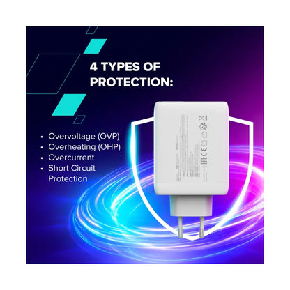 CANYON charger CU100ACC GaN 100W 3xPD 1xQC EU White CNS-CUW100ACC
