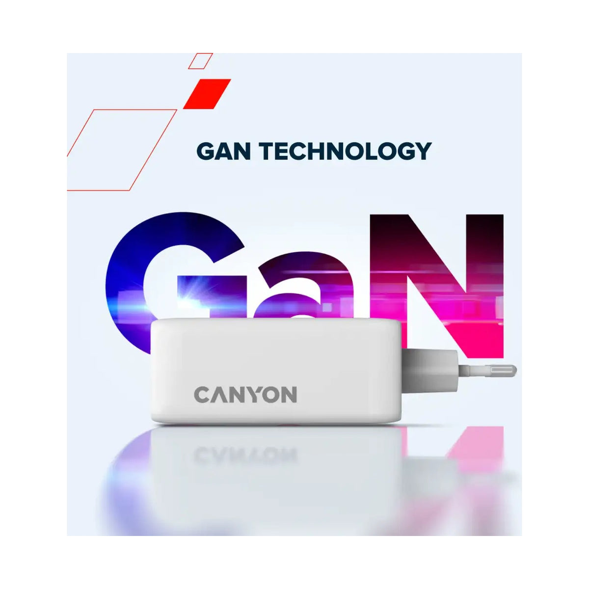 CANYON charger CU100ACC GaN 100W 3xPD 1xQC EU White CNS-CUW100ACC