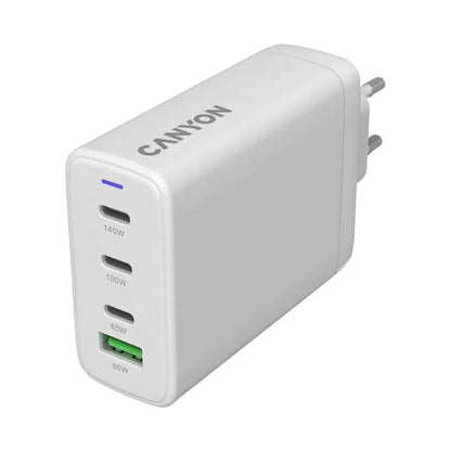 CANYON charger CU140ACC GaN 150W 3xPD 1xQC EU White CNS-CUW140ACC