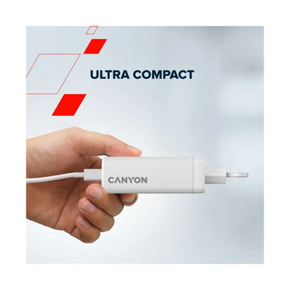 CANYON charger CU140ACC GaN 150W 3xPD 1xQC EU White CNS-CUW140ACC