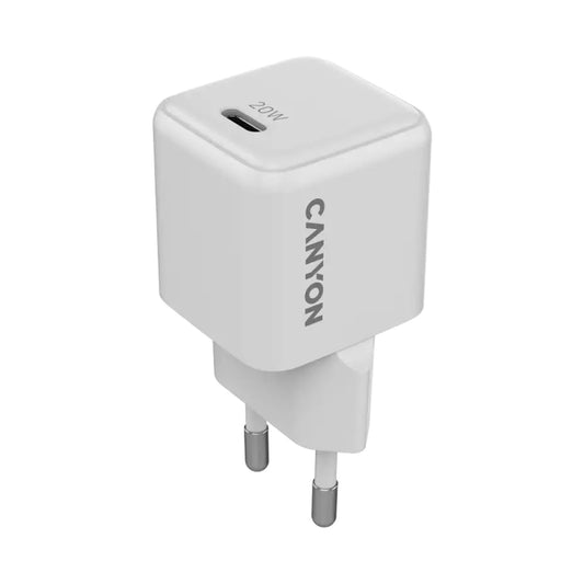 CANYON charger CU20C GaN 20W 1xPD EU White CNS-CUW20C