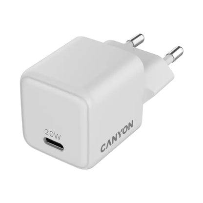 CANYON charger CU20C GaN 20W 1xPD EU White CNS-CUW20C