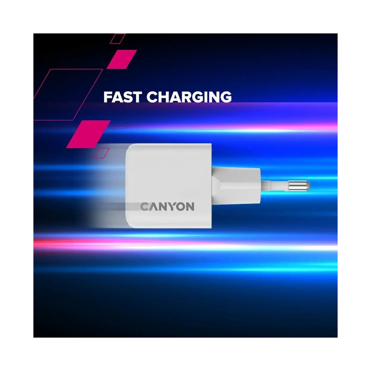 CANYON charger CU20C GaN 20W 1xPD EU White CNS-CUW20C