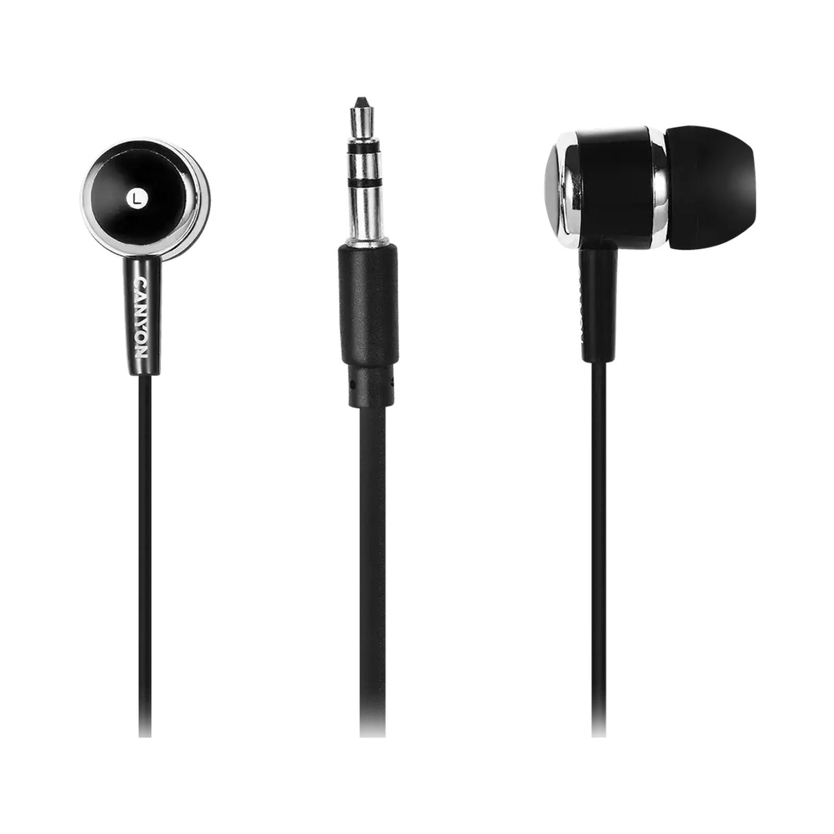 CANYON headphones EPM-01 Mic 1.2m Black CNE-CEPM01B