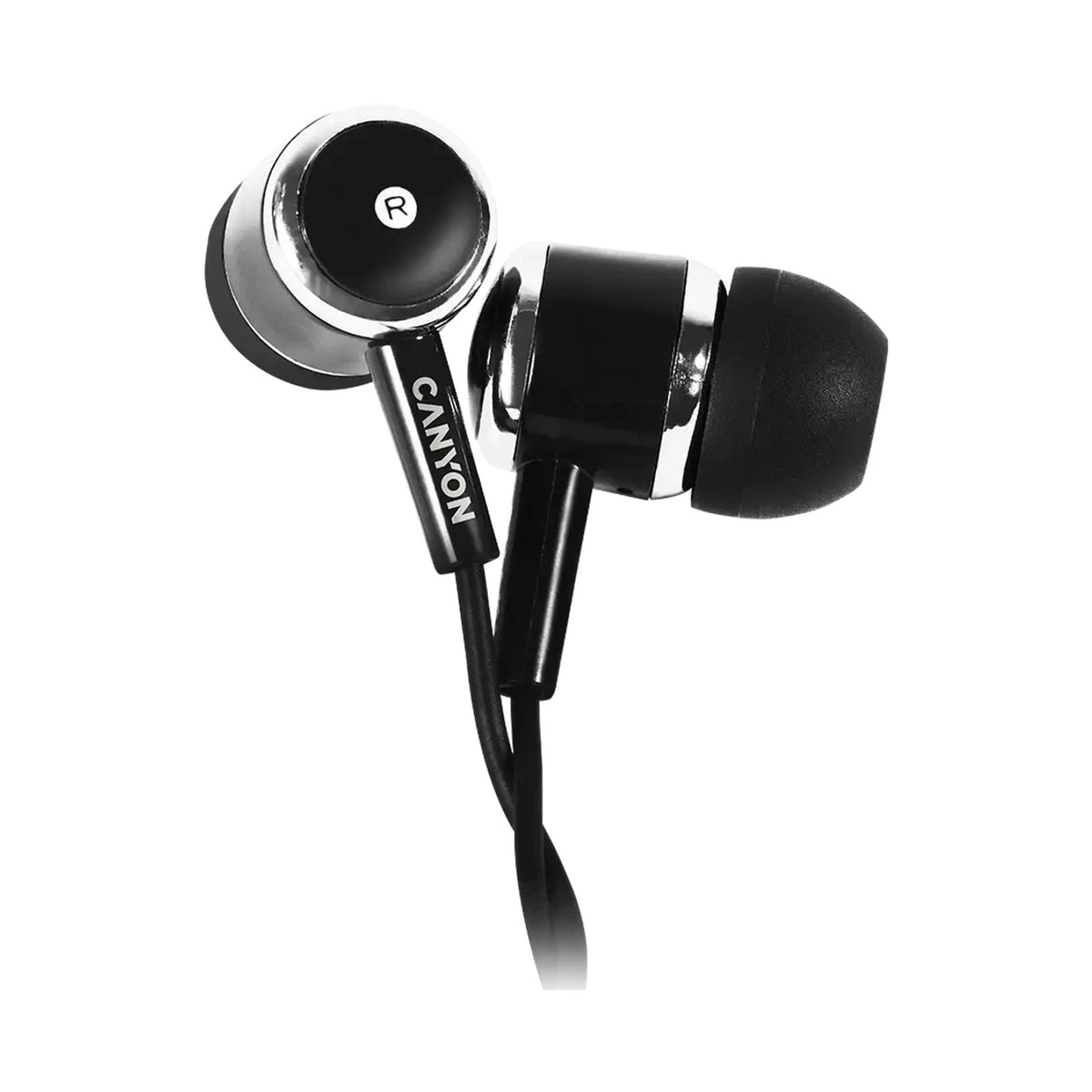 CANYON headphones EPM-01 Mic 1.2m Black CNE-CEPM01B