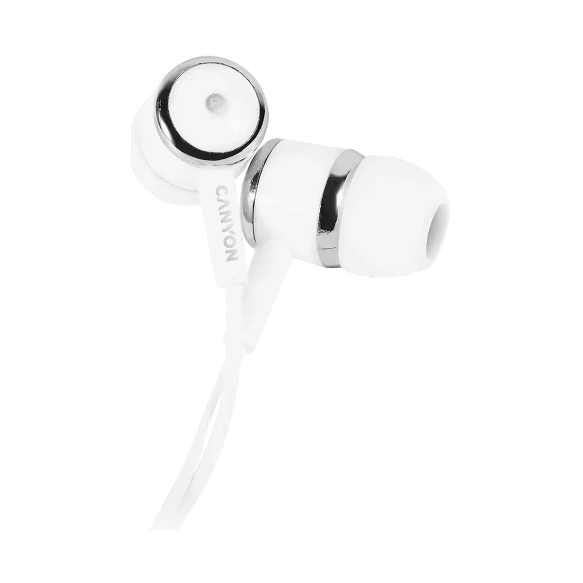 CANYON headphones EPM-01 Mic 1.2m White CNE-CEPM01W