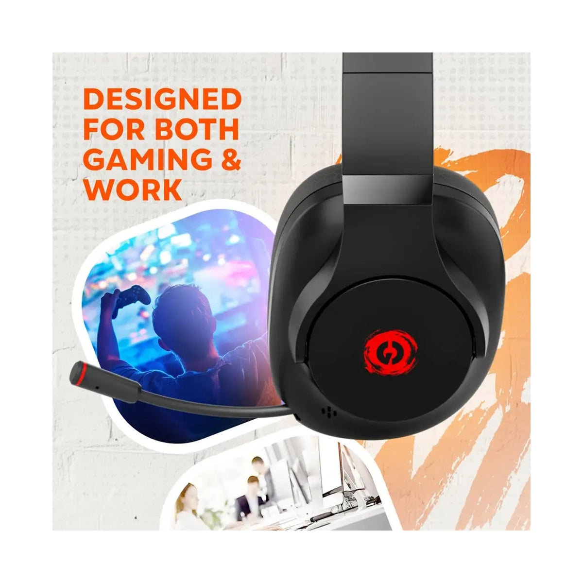 CANYON headset EGO GH-16 3in1 2.4Ghz+BT Black CND-SGHS16B