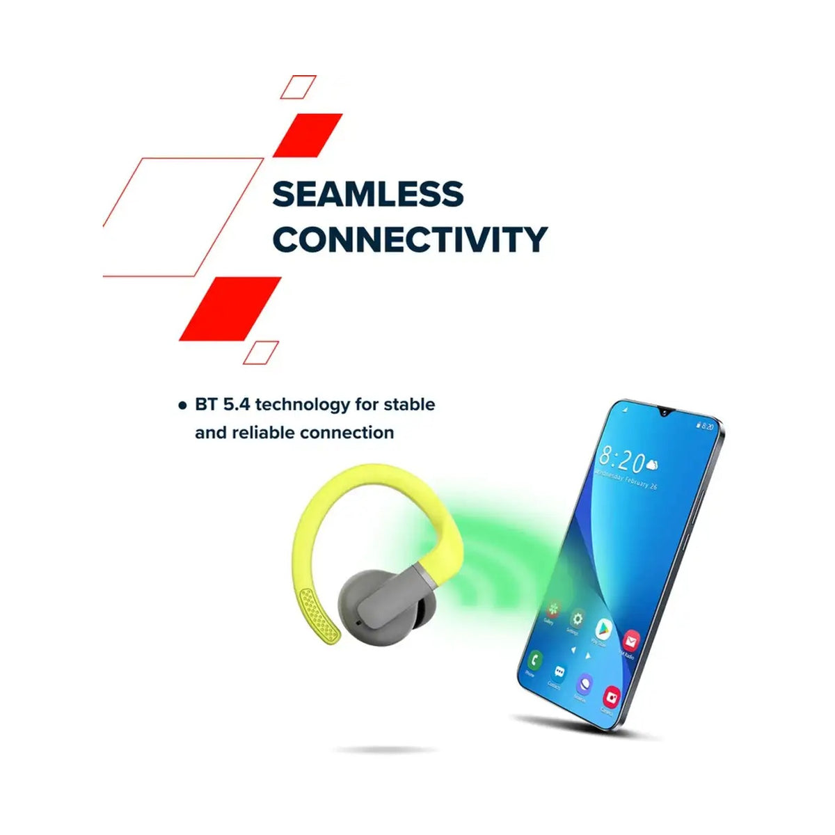 CANYON headset OnRun 11 Sport Wireless charge White CNS-TWS11W