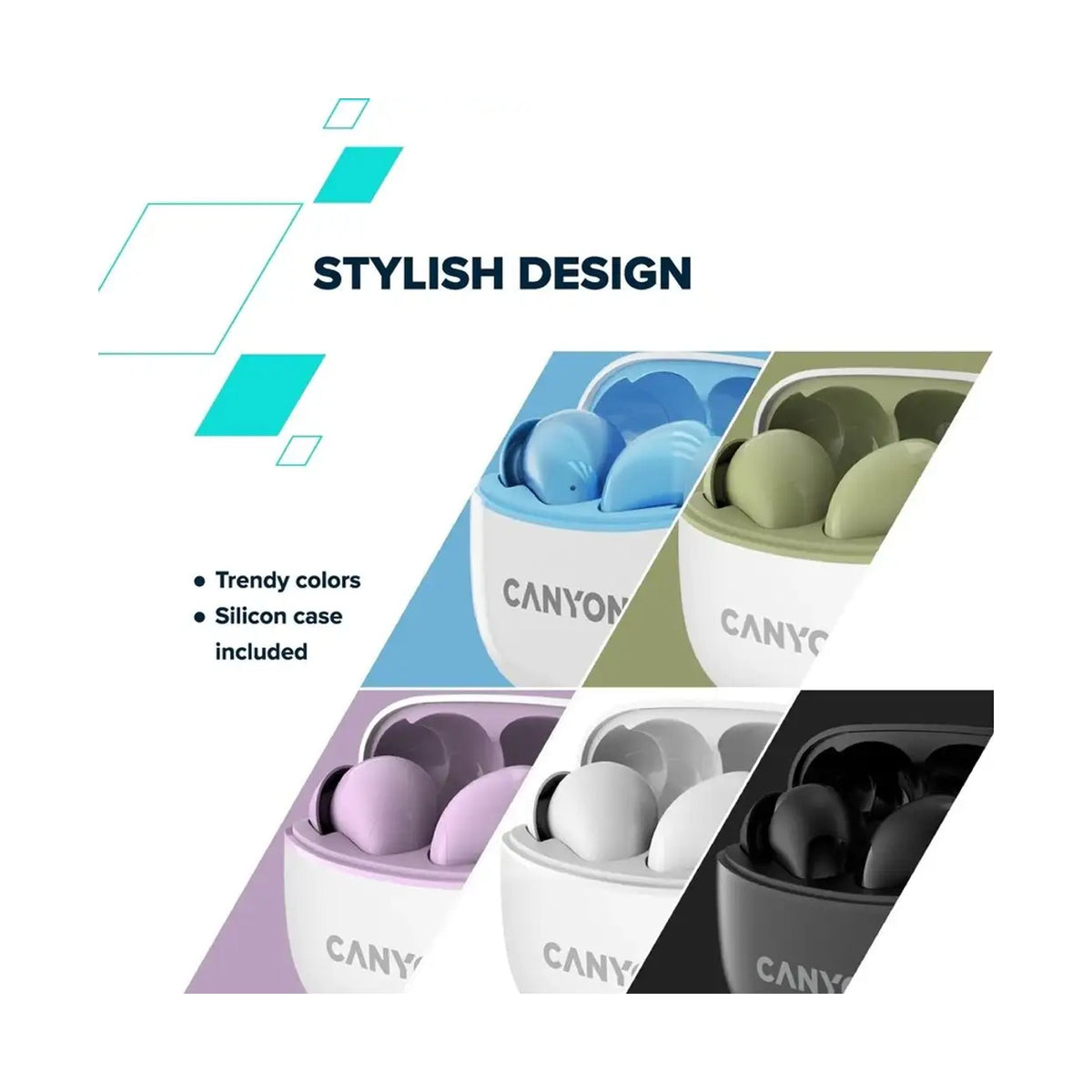 CANYON headset TWS-5 Blue CNS-TWS5BL